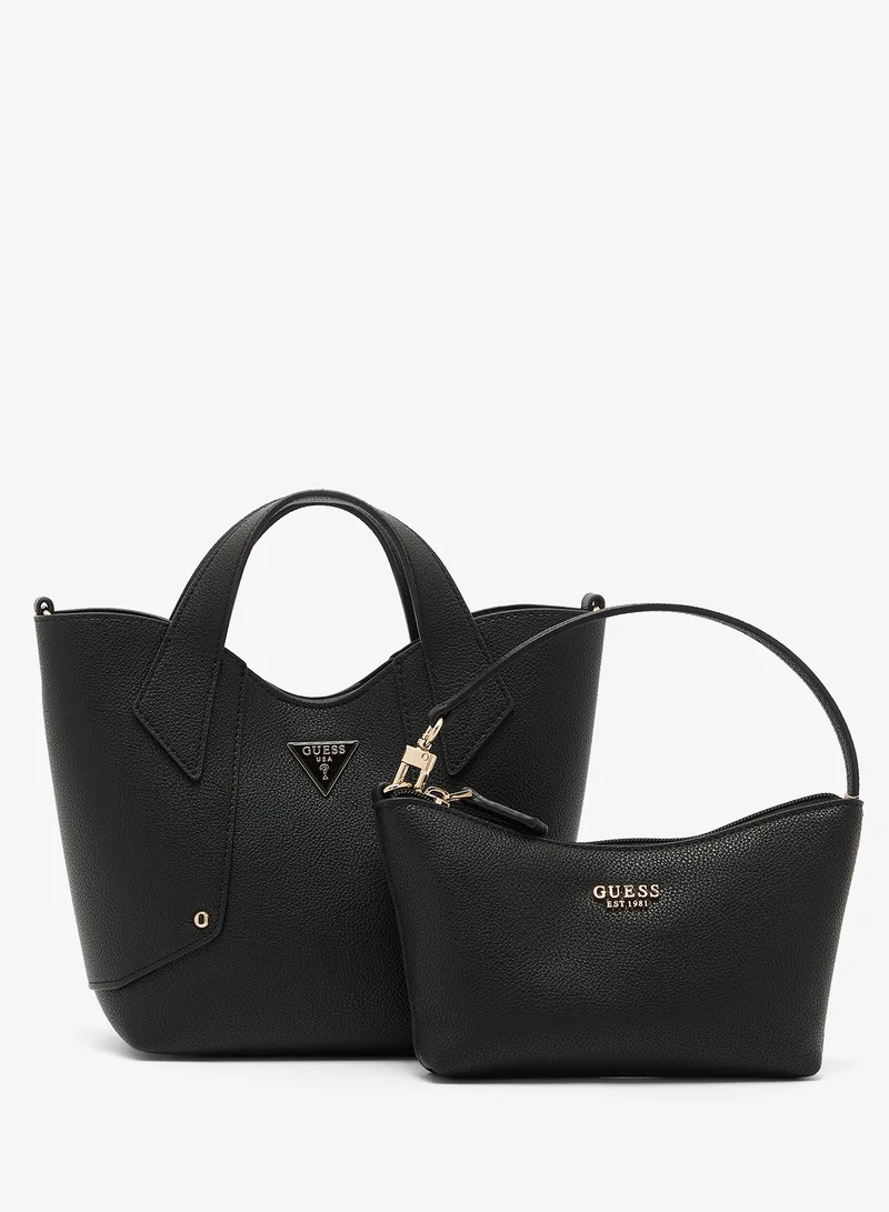 Guess BLACK Darcy Mini Tote Bag for Women | Best Price UAE