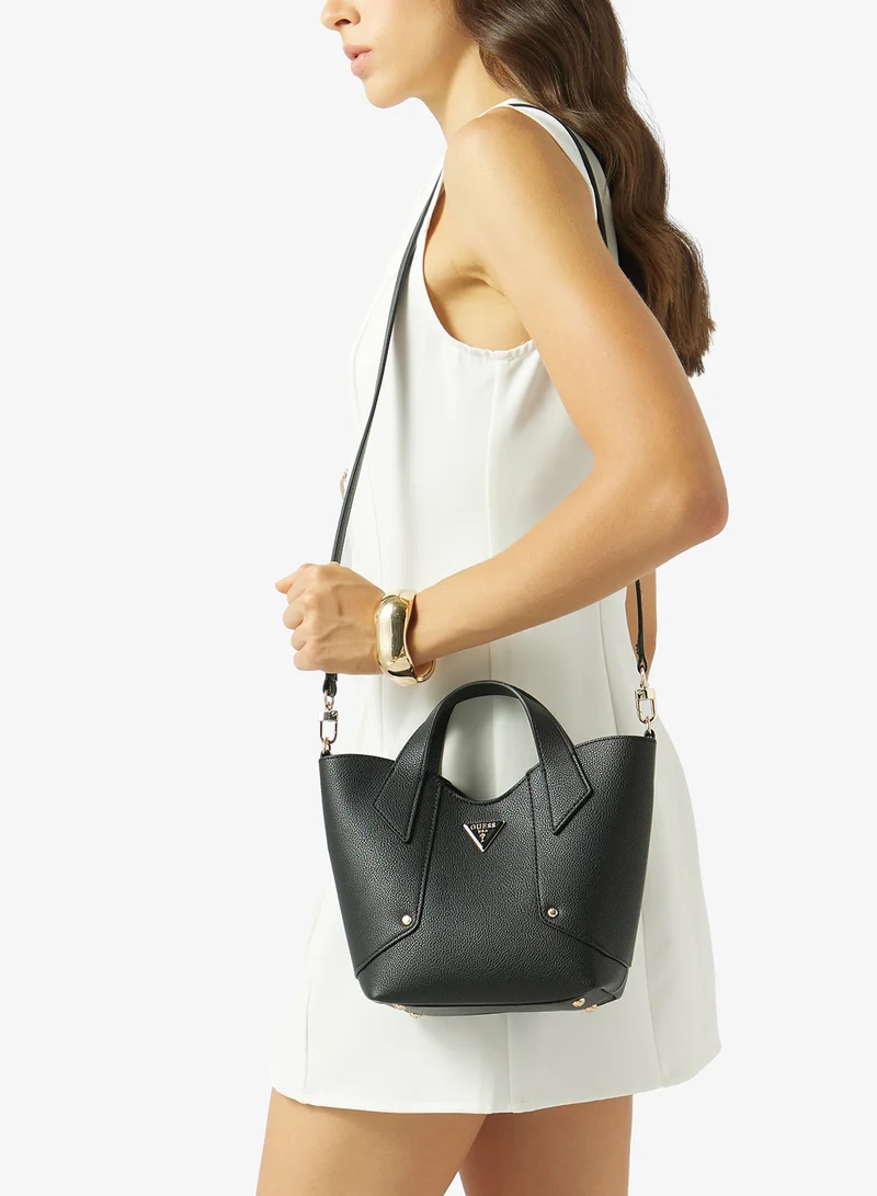 Guess BLACK Darcy Mini Tote Bag for Women | Best Price UAE