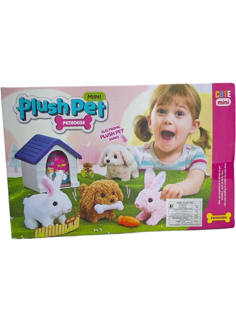 Jolier Fun Toys Play Set Light Puppy Walking & Sound Plush Pet House - No:MC-1002 - Image 3