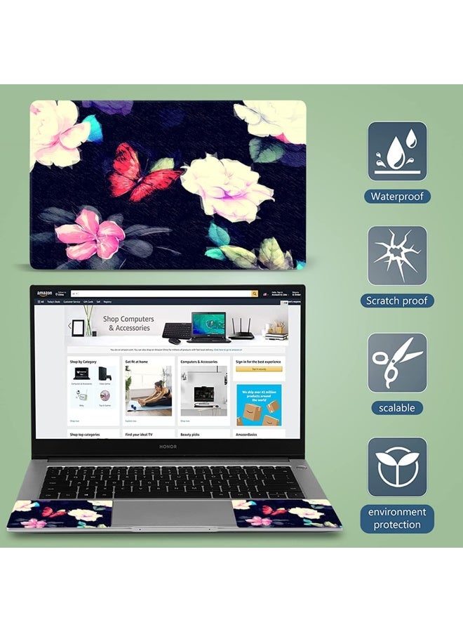 ICOLOR Red Butterfly 11.6 13 13.3 14 15 15.6 inches Netbook Laptop Skin Sticker Cover Reusable Protector for Laptop Notebook FY-NEK-16 - Image 5