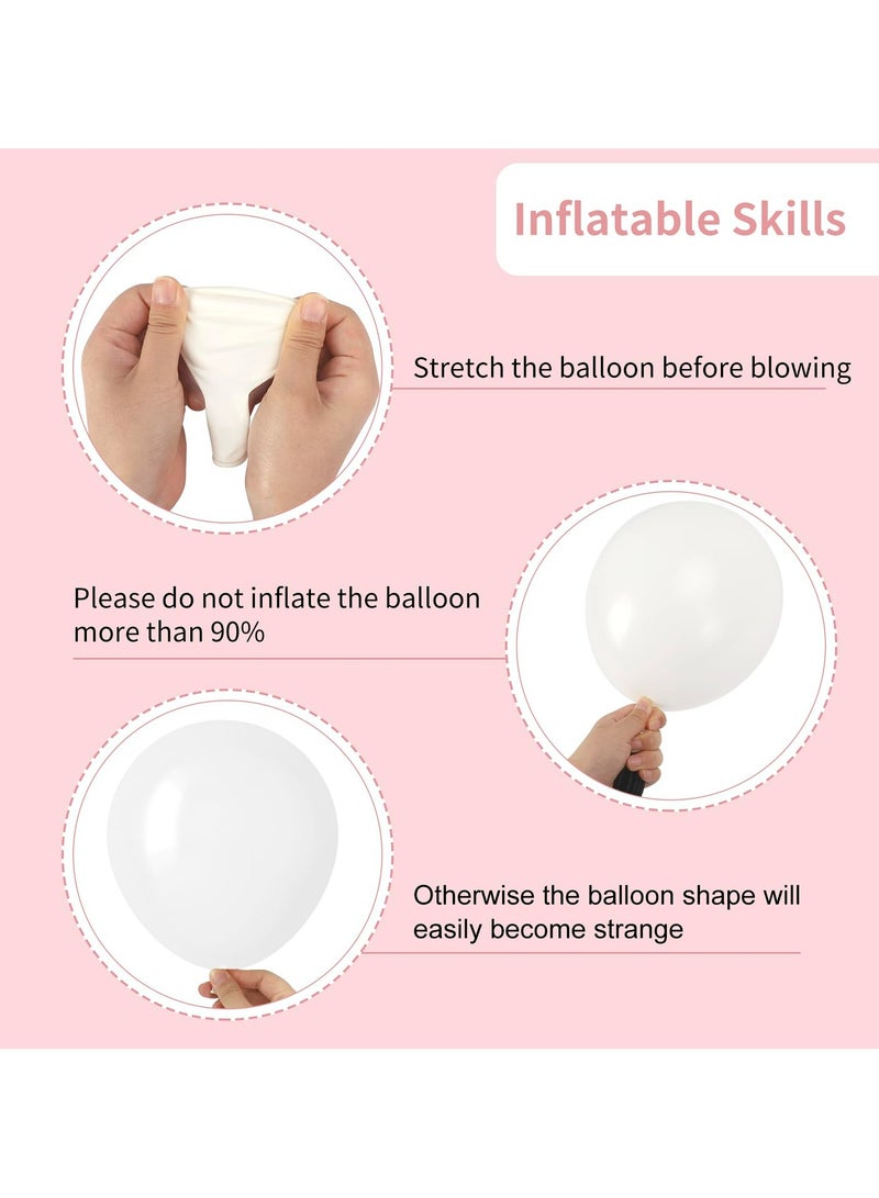 129pcs White Balloons Different Sizes 18 12 10 5 Inch for Garland Arch,Party Latex Balloons for Birthday Party Wedding Anniversary Baby Shower Party Decoration - Image 3
