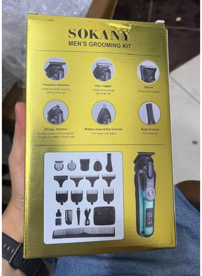 SOKANY - Men's Grooming KIT Professional hair Stylist 6-IN-1 Battery Capacity 1400mAh SK-16093  - 1 YEAR WARRANTY - Image 3
