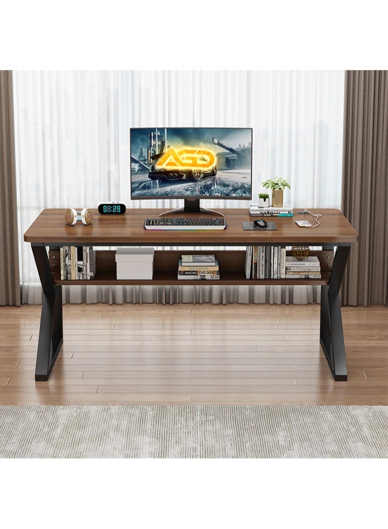 AGD Gaming Desk Computer Table with USB Charging Ports Computer Desk for Home Office Gaming(100x76x60cm) - Image 3