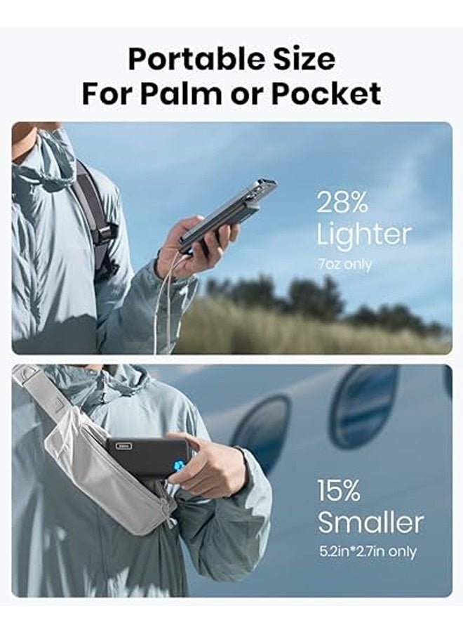 INIU 10000mAh Slim USB-C Power Bank | High-Speed 3A Charging, 3 Outputs, Flashlight, Portable Charger - Image 3