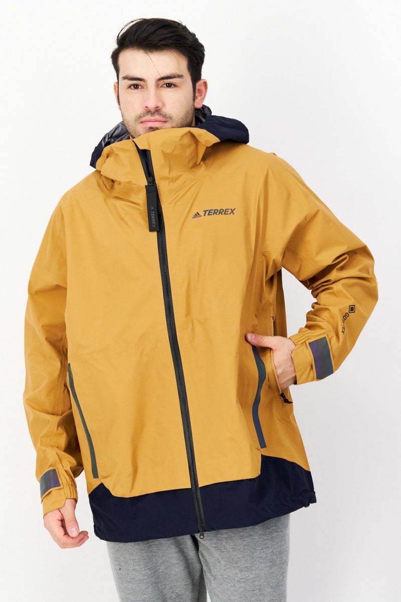 Adidas Men Sportswear Fit Brand Logo Training jacket, Brown  - Image 1