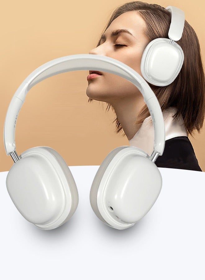 DUNISO Bluetooth Headphones Over Ear, Bluetooth 5.3 Foldable Adjustable Wireless Earphone with Comfort Fit Ear Cups Multifunction button, Intelligent Noise Reduction for Home Office Travel  - Image 1