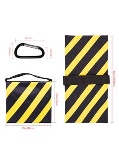 Coopic Extra Large Size Set Of Two Black/Yellow Heavy Duty Sand Bag Photography Studio Video Stage Film Sandbag Saddlebag For Light Stands Boom Arms Tripods  - Image 2
