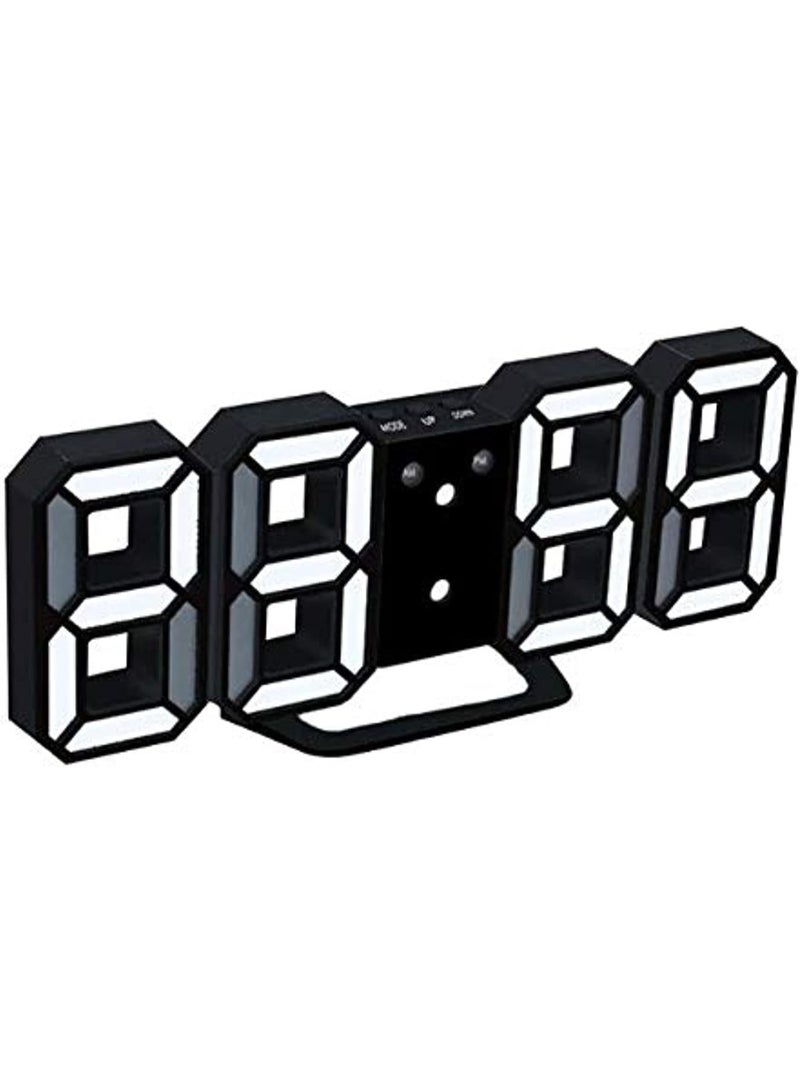 Wall Clocks - Modern 3D LED Digital Wall Clock for Table and Desk, Alarm Clock and Night Light - Image 2