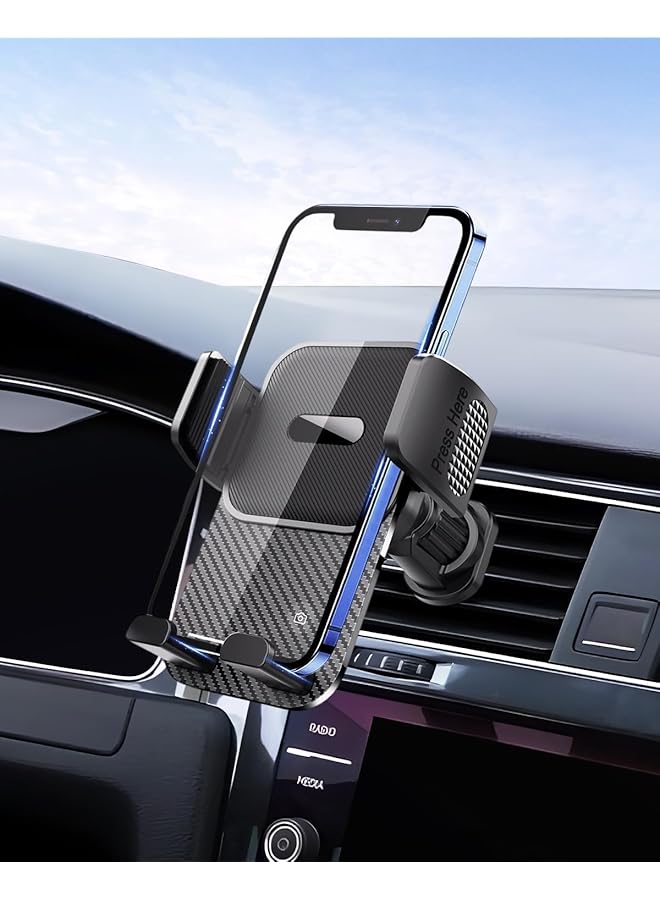 S-TOP Car Phone Mount Air Vent, Strong Hold Automobile Cell Phone Holder, 360 Degree Rotation Air Vent Clip Mount, Universal Phone Cradle for All Smartphones Car Use - Image 1
