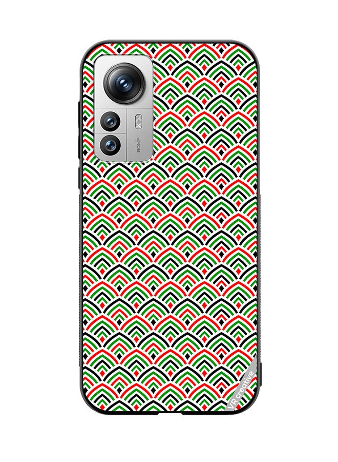 VR CREATIVE Protective Case Cover For Xiaomi 12X United Arab Emirates Flag Colors Design Multicolour - Image 1