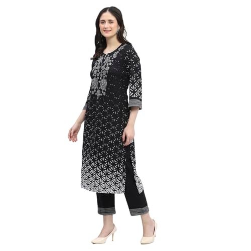 Biba Women's Black Jacquard Straight Set_36 - Image 4