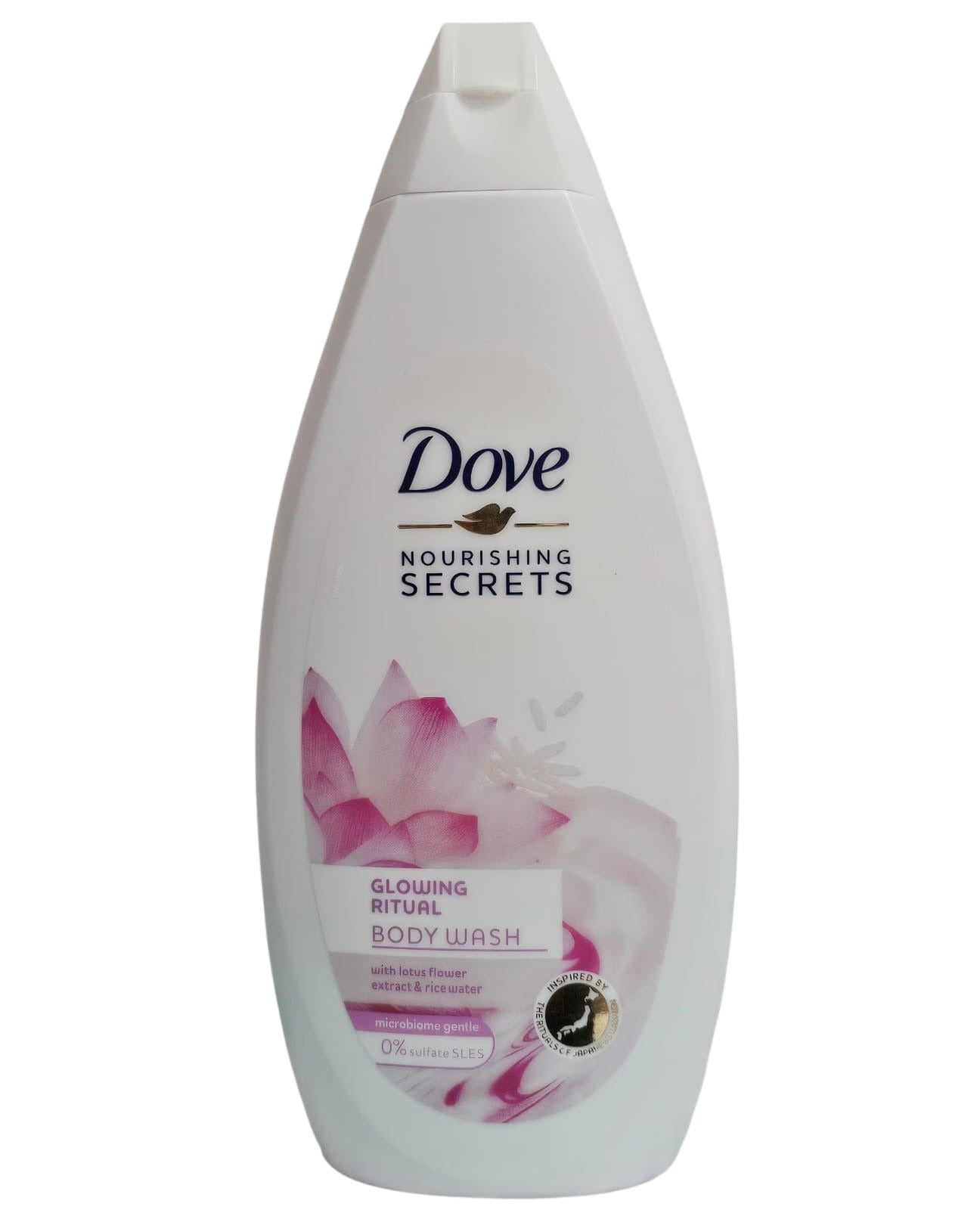 Dove Gentle Body Shower Gel Free From Sulfates With Lotus Flower Extract And Rice Water 500 ml