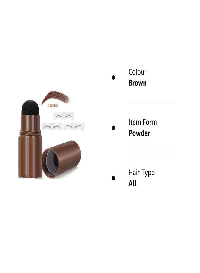 VENIVA Natural Hairline Powder eyebrow Hair Shading Sponge Pen, Hairline Stick,Quick Root Touch-Up,Waterproof Hair Root Concealer For Thinning Hair Waterproof Hair Root Concealer (Black) - Image 5