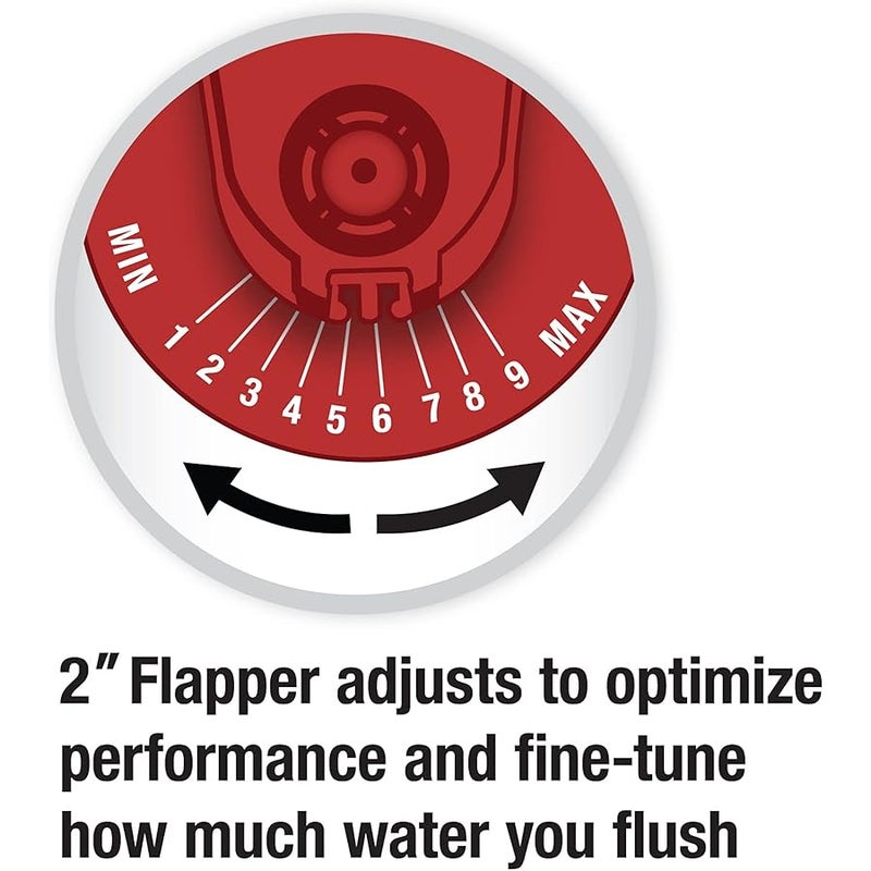 Fluidmaster K-400H-039-T14 PerforMAX Fill Valve and 2-Inch Flapper Toilet Repair Kit, Multicolor - Image 3
