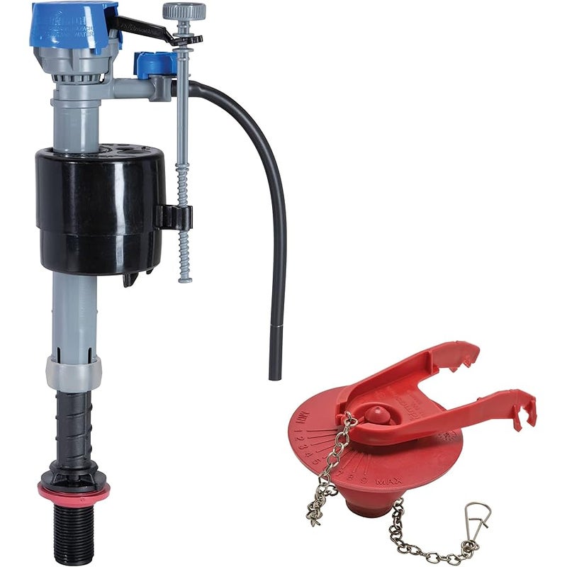 Fluidmaster K-400H-039-T14 PerforMAX Fill Valve and 2-Inch Flapper Toilet Repair Kit, Multicolor - Image 1