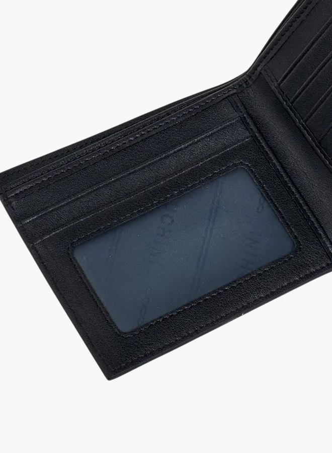 DUCHINI Monogram Print Bi-Fold Wallet