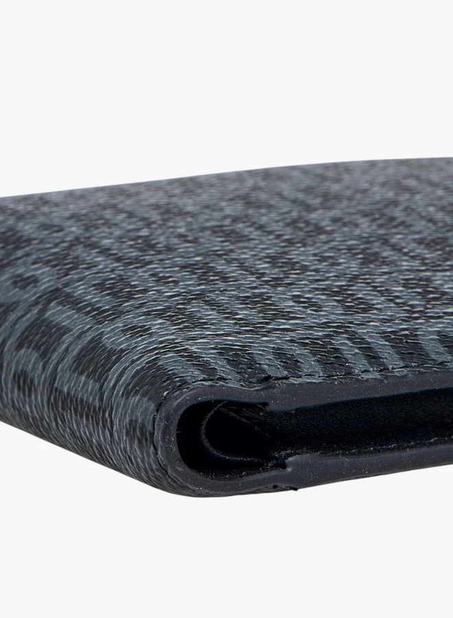 DUCHINI Monogram Print Bi-Fold Wallet