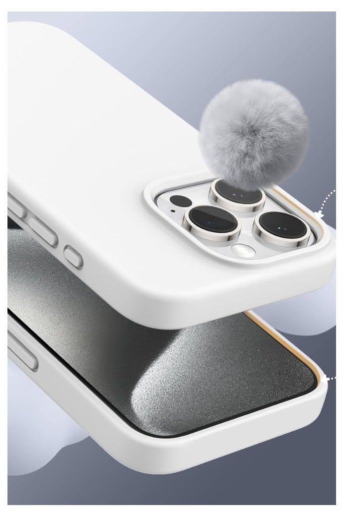 iPhone 14 Pro Max Case White | Slim & Lightweight Shockproof Protective Back Cover | Soft Silicone TPU Anti-Scratch Case for iPhone 14 Pro Max (6.7 inch) - Image 3