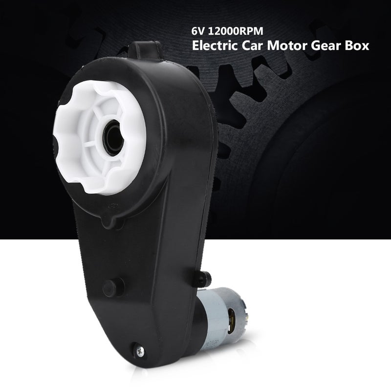 1pc Gear Box Low Noise WeAr resistant Electric Motor Gearbox for Kids Car Toy (12V8000RPM) - Image 1