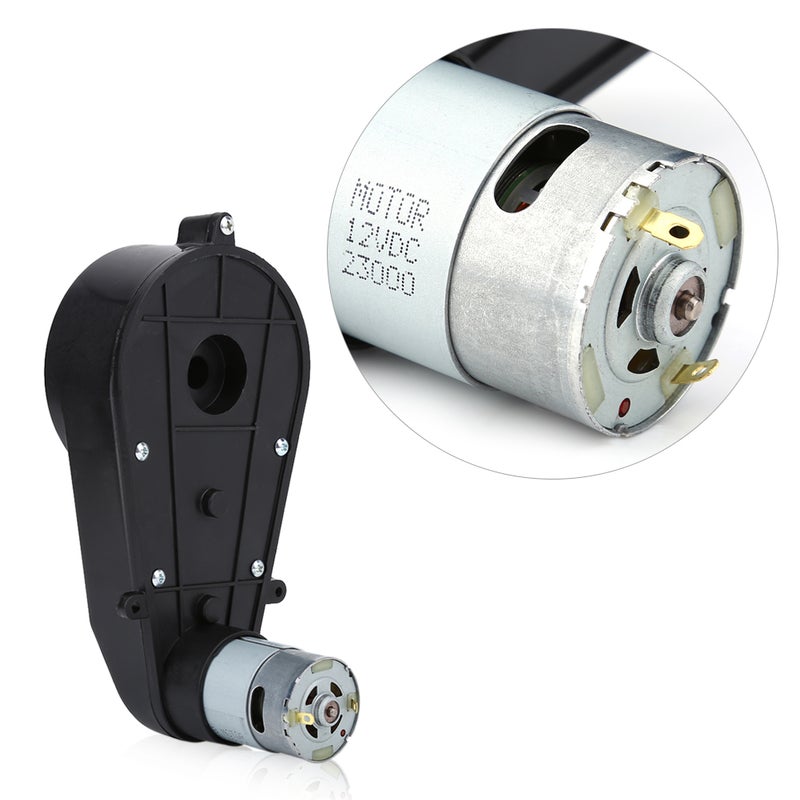 1pc Gear Box Low Noise WeAr resistant Electric Motor Gearbox for Kids Car Toy (12V8000RPM) - Image 3