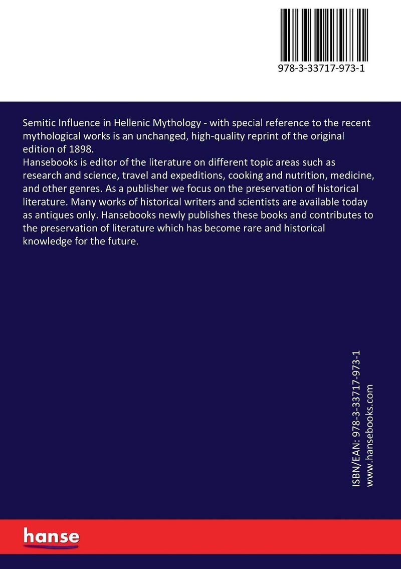 Semitic Influence in Hellenic Mythology: with special reference to the recent mythological works - Image 2