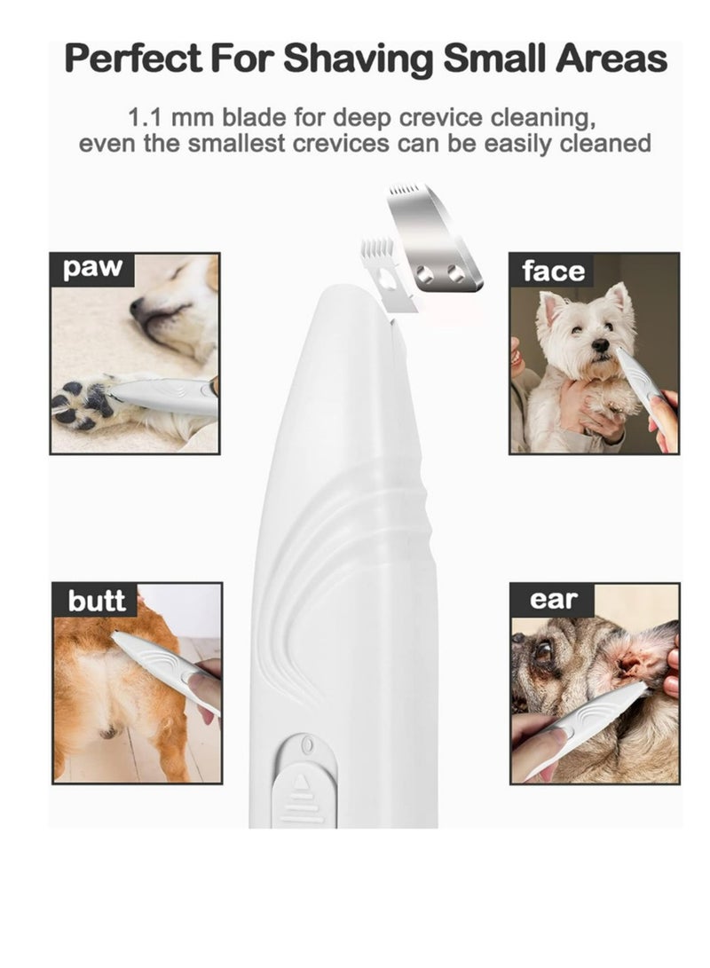 Generic Dog Paw Trimmer for Grooming, Cordless Electric Small Pet Grooming Clippers Hair Trimmer for Dogs Cats, Low Noise for Trimming Pet's Hair Around Paws, Eyes, Ears, Face, Rump  - Image 3