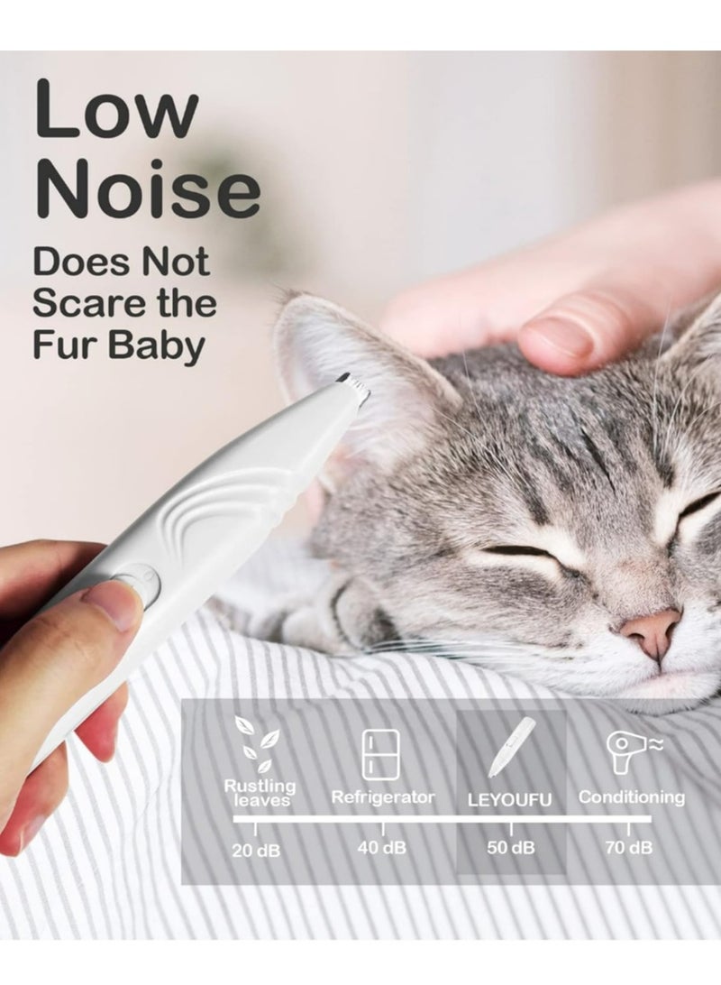 Generic Dog Paw Trimmer for Grooming, Cordless Electric Small Pet Grooming Clippers Hair Trimmer for Dogs Cats, Low Noise for Trimming Pet's Hair Around Paws, Eyes, Ears, Face, Rump  - Image 4