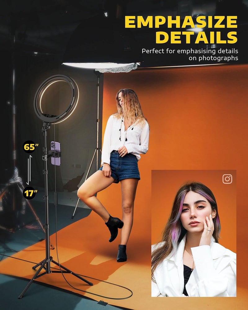 kaiesss YouTube Starter Kit iVlogger Vlogging Kit for iPhone - Lightning Compatible Video Vlog Kit - Accessories: Phone Tripod, Phone Mount, LED Light and Shotgun Microphone - for YouTube Starter Kit - Image 4