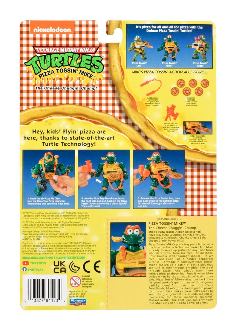 Teenage Mutant Ninja Turtles Teenage Mutant Ninja Turtles: Original Classic Pizza Tossin' Michelangelo Figure  - Image 3