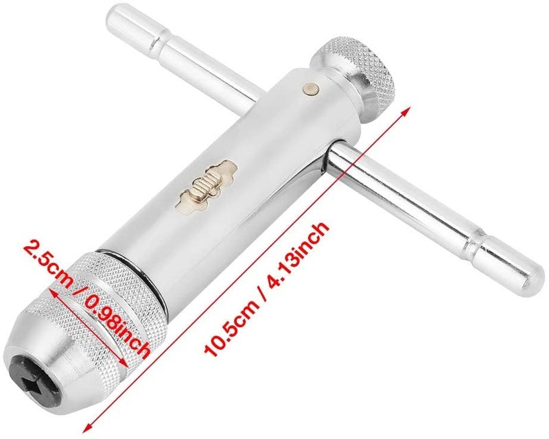 uptodateproducts Ratchet Tap Wrench Adjustable TBar Handle Wrench M5M12 - Image 2