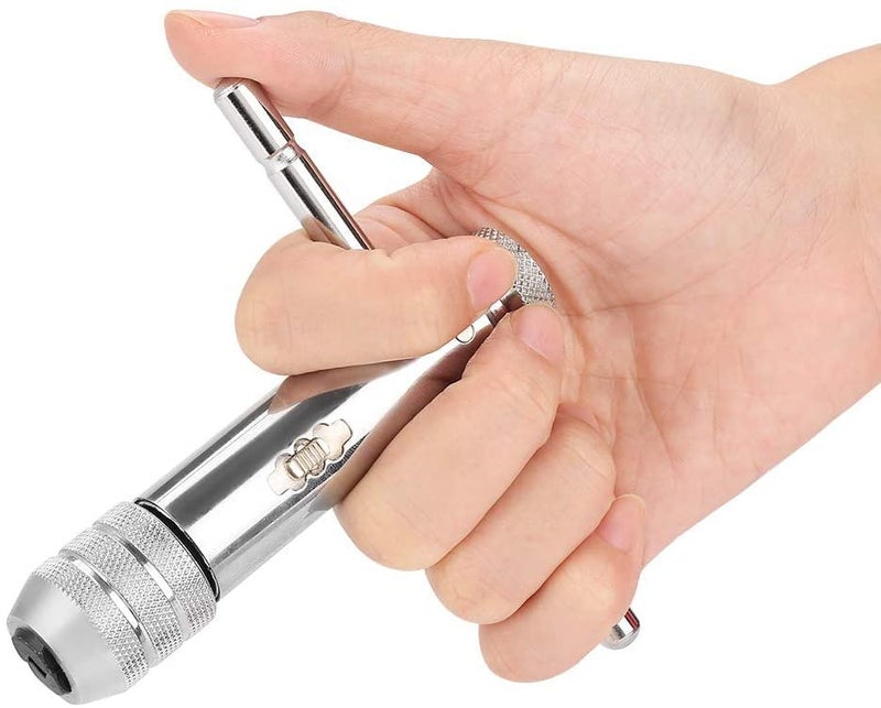 uptodateproducts Ratchet Tap Wrench Adjustable TBar Handle Wrench M5M12 - Image 3