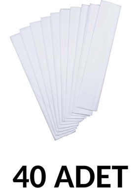 White Color Crepe Paper 40 Pieces 50 x 200 cm