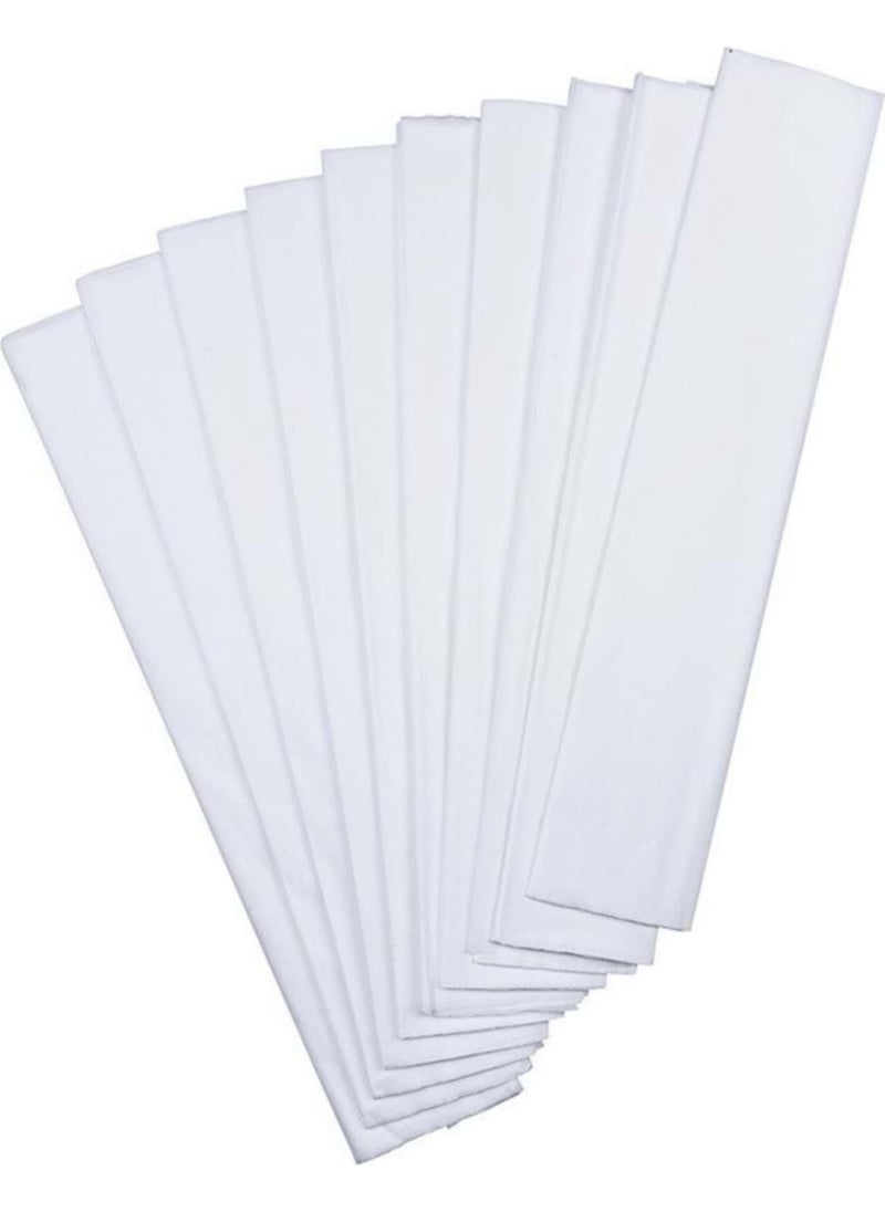Ticon - White Color Crepe Paper 40 Pieces 50 x 200 cm - Image 1