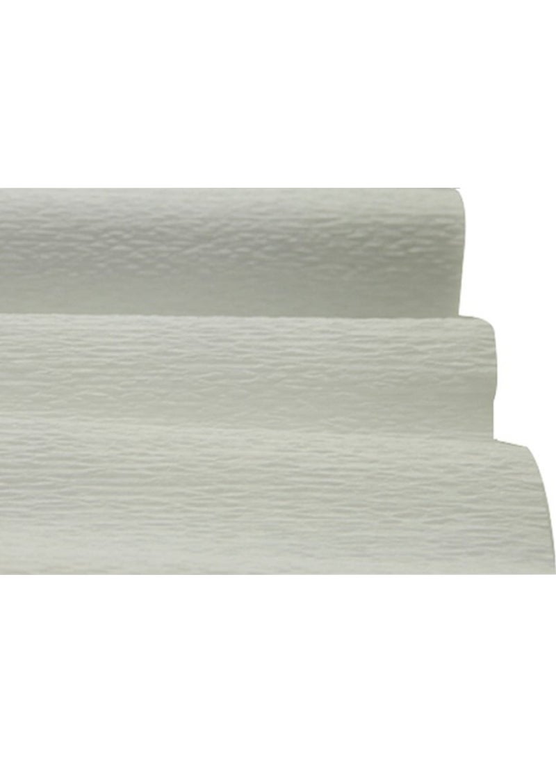 Ticon - White Color Crepe Paper 40 Pieces 50 x 200 cm - Image 1