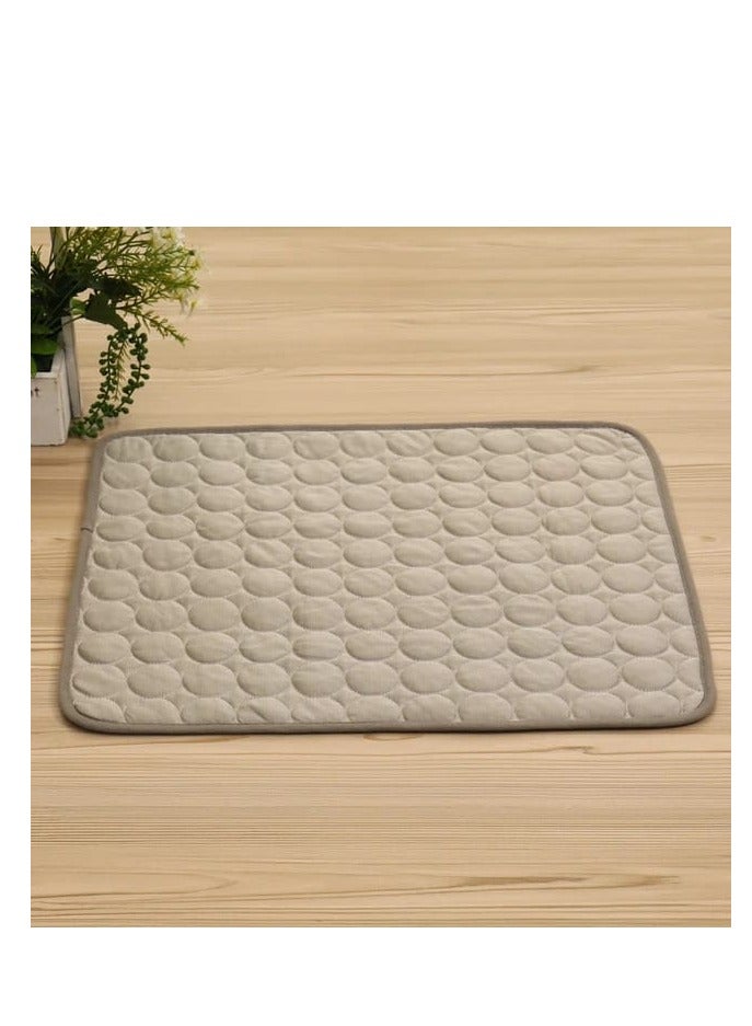 BAIG Dog Cooling Pad Ice Silk Fabric Self Cooling Gel Breathable Washable Summer Pet Mat for Dogs Cats Sofa Kennel Bed Comfortable  - Image 5