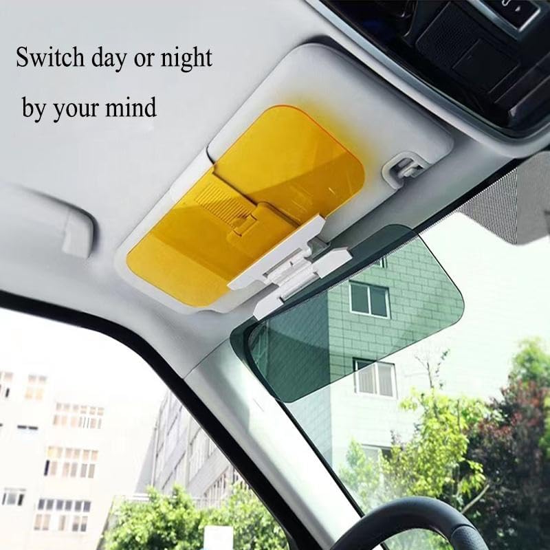 CHEENNY Car Sun Visor Extender Anti Glare Blocker, Anti-UV Anti-Dazzle High Definition Sunshade Mirror, Sun Blocker for Day Night Driving,Sunshade (Pack of 1) - Image 5
