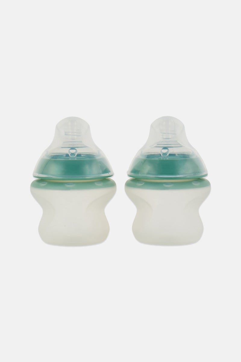 tommee tippee 2 Pieces Baby Feeding Bottles 150ml, Clear - Image 2