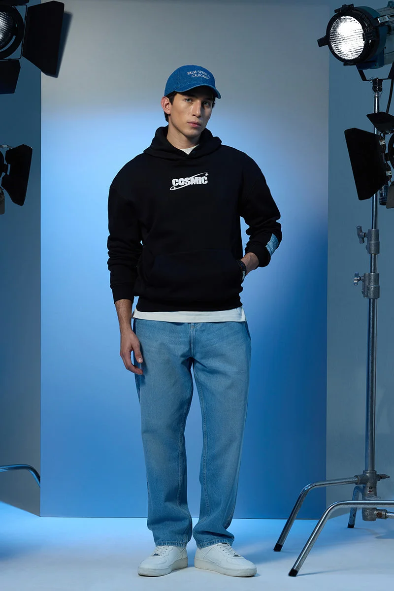 SNITCH Stars Within Cosmic Black Oversized Hoodie