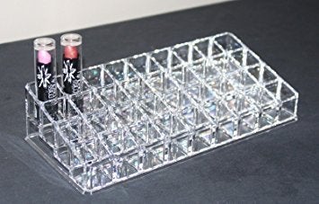 eS³kube 36 Section ACRYLIC Cosmetic Make Up Lipstick Organiser Holder - Image 3