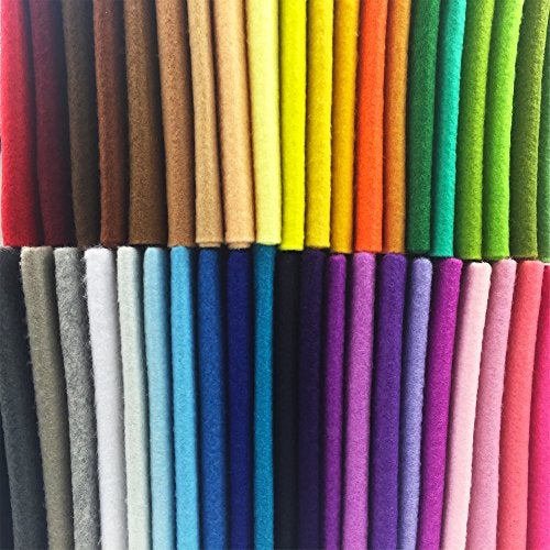 flic-flac 42pcs1.4mm Thick Soft Felt Fabric Sheet Assorted Color Felt Pack DIY Craft Sewing Squares Nonwoven Patchwork (20cm * 30cm) - Image 5
