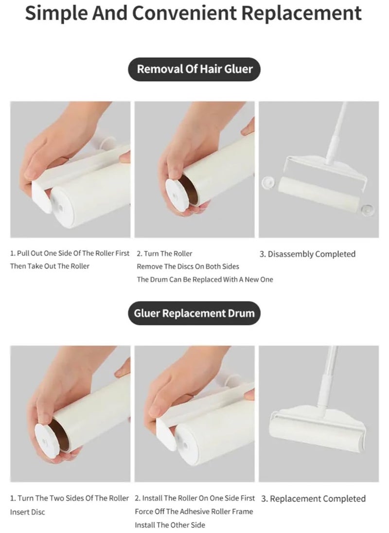 Arify-Tech Arify – 6.3” (16cm) Large Lint Roller with Extra Sticky 180 Sheets, 2 Refills Tearable Sticky Fluff Roller for Pet Hair Clothes Carpet Car Seat and Cushions. (With 2 Refills)  - Image 3