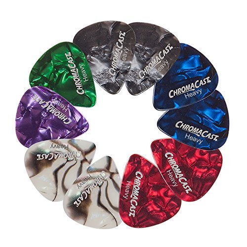 ChromaCast Pearl Celluloid Guitar Pick 10 Pack, Heavy Gauge (.88mm) - Image 1
