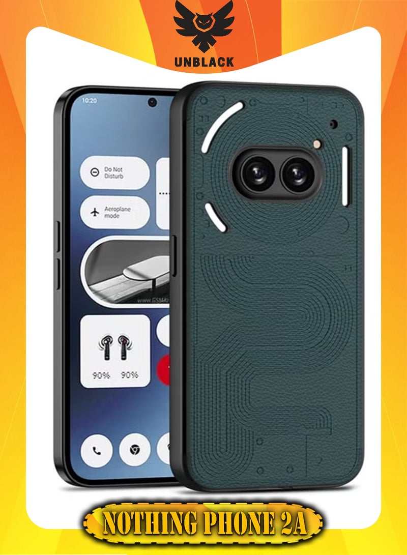 انبلاك متوافق مع نوثينج فون 2 ايه جراب جلد ناعم (لون اخضر) - Image 1