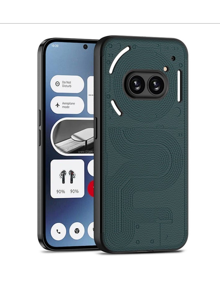 انبلاك متوافق مع نوثينج فون 2 ايه جراب جلد ناعم (لون اخضر) - Image 2