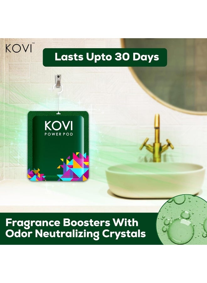 Kovi Air Fragrance Power Pods for Bathroom and Car, Long-Lasting Fragrance, Infused with Essential Oils, Lasts Up to 30 Days, Germ Protection, Pack of 3 (10g Each)  - Image 5