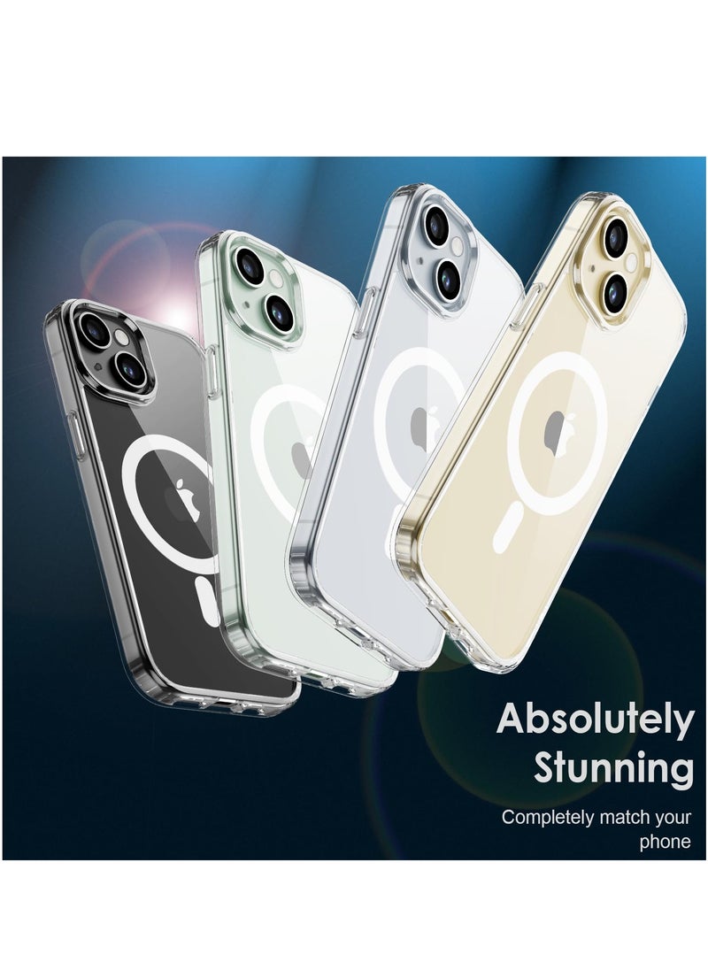Houmt Magnetic Case for iPhone 15 Plus Clear Magsafe Case Compatible with Wireless Charging Shockproof Slim Thin Cover for Apple iPhone 15 Plus 6.7 Inch  - Image 5