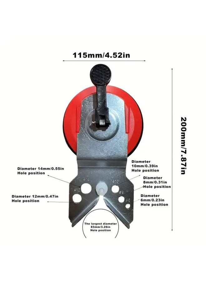 طقم منشار ثقب البلاط القابل للتعديل للزجاج والسيراميك والجرانيت والخزف والأسطح الملساء - Image 5