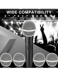 Bukela Microphone Head Replace, Microphone Grille Ball with Inner Foam, Steel Mesh Replacement Microphone Grille Heads for Shure SM58 (4 Pack) Windscreens  - Image 5