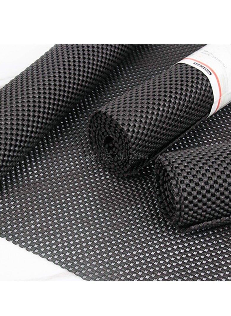 Generic - Non-slip openwork leather tablecloth suitable for car, home and office is versatile – cut according to use and washable, size 45 cm by 100 cm black color - Image 1