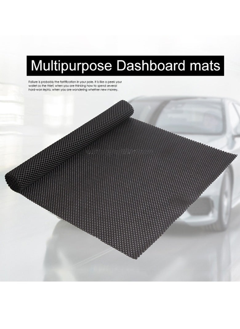 Generic - Non-slip openwork leather tablecloth suitable for car, home and office is versatile – cut according to use and washable, size 45 cm by 100 cm black color - Image 1